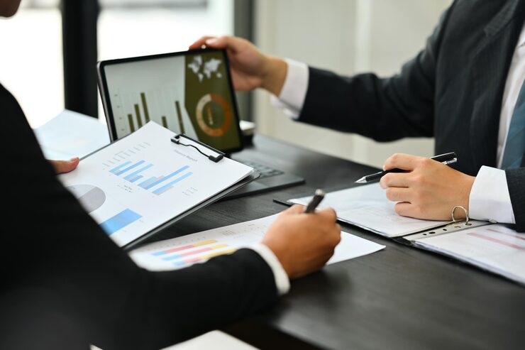 Finance investment and business credit monitoring overview
